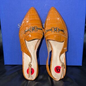 🔥🔥🔥NEW Marc Fisher Croc Embossed Mules